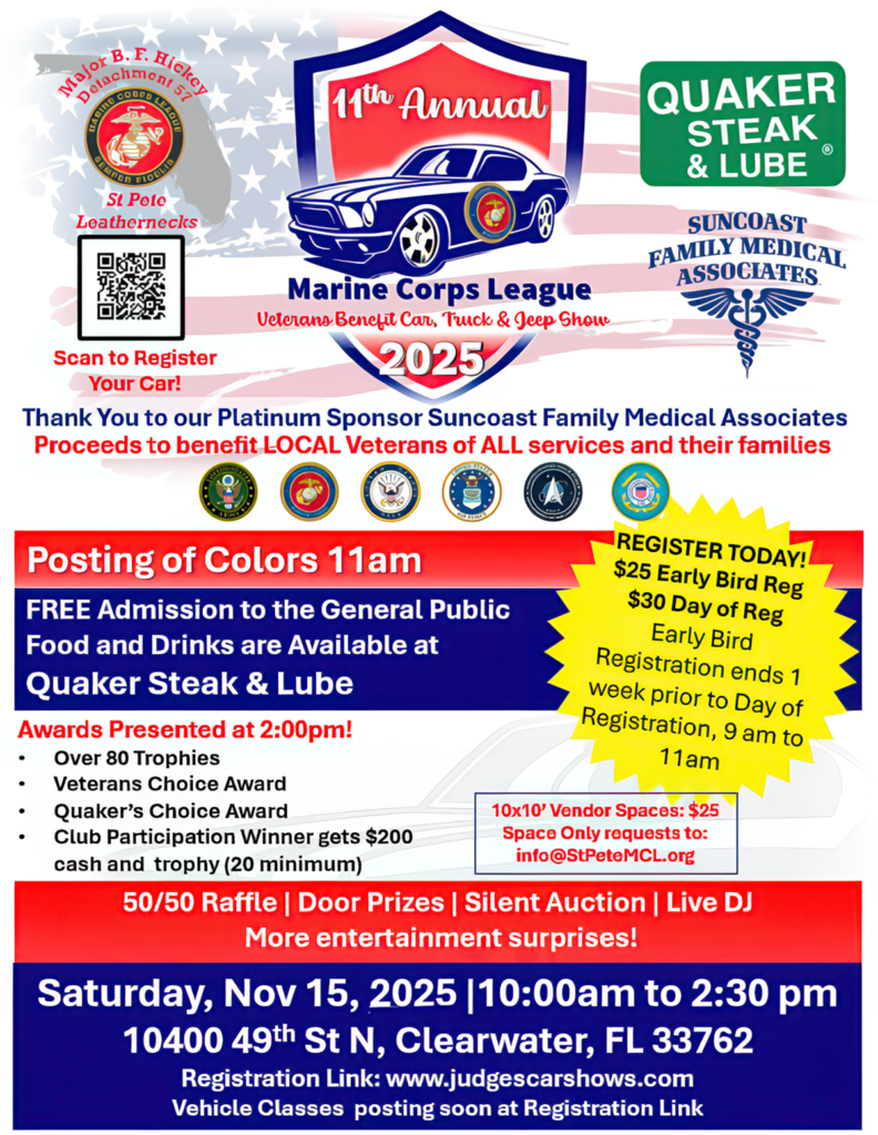 car show in clearwater florida on november 15
