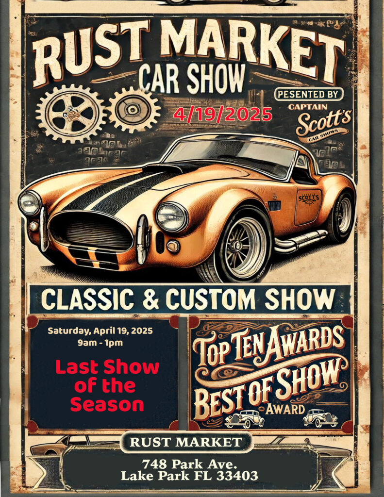 car show in lake park florida on april 19