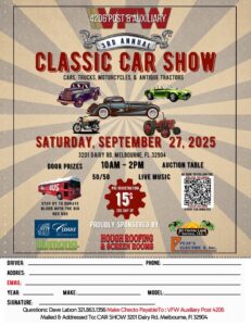 car show in melbourne florida on september 27