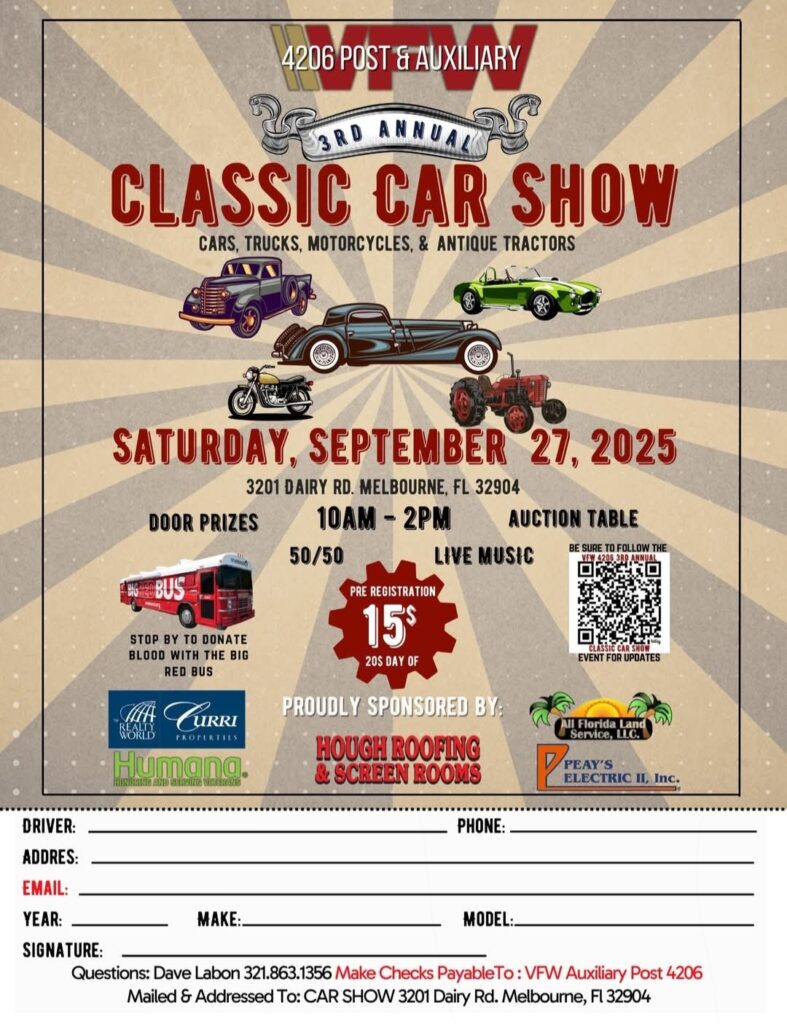 car show in melbourne florida on september 27