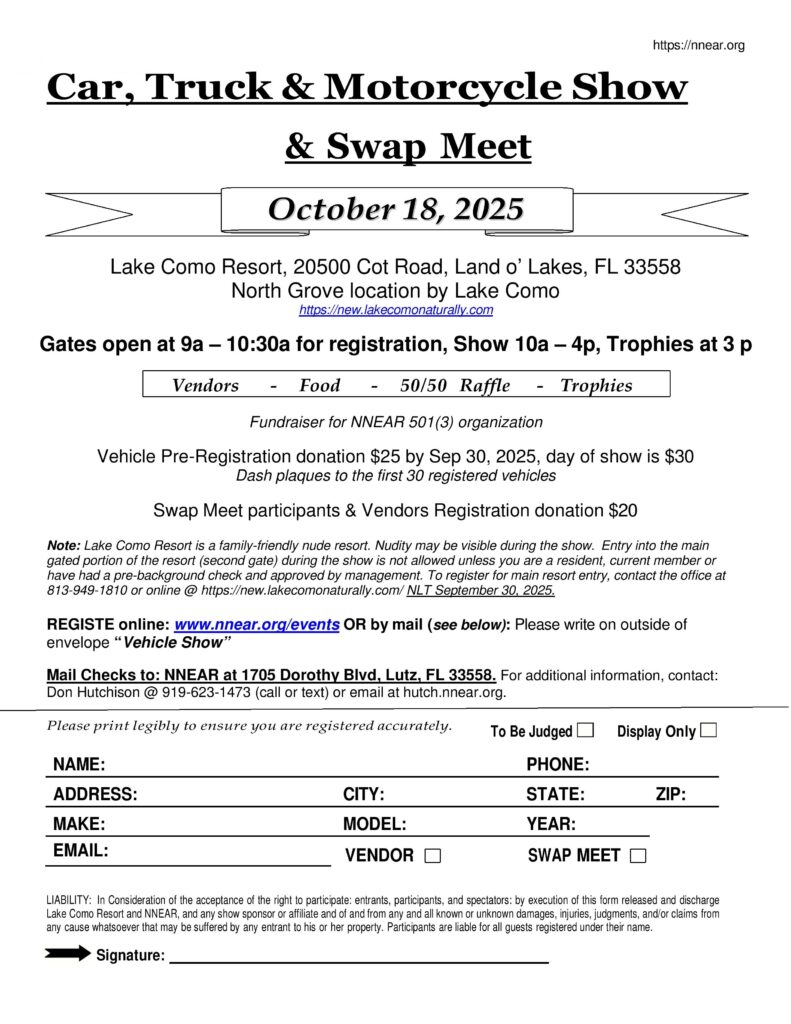car show in land o lakes florida on october 18