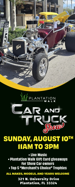car show in plantation florida on august 10