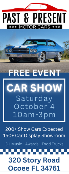 car show in ocoee florida on october 4