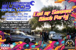 car show in tavares florida on august 1