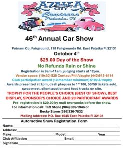car show in palatka florida on october 4