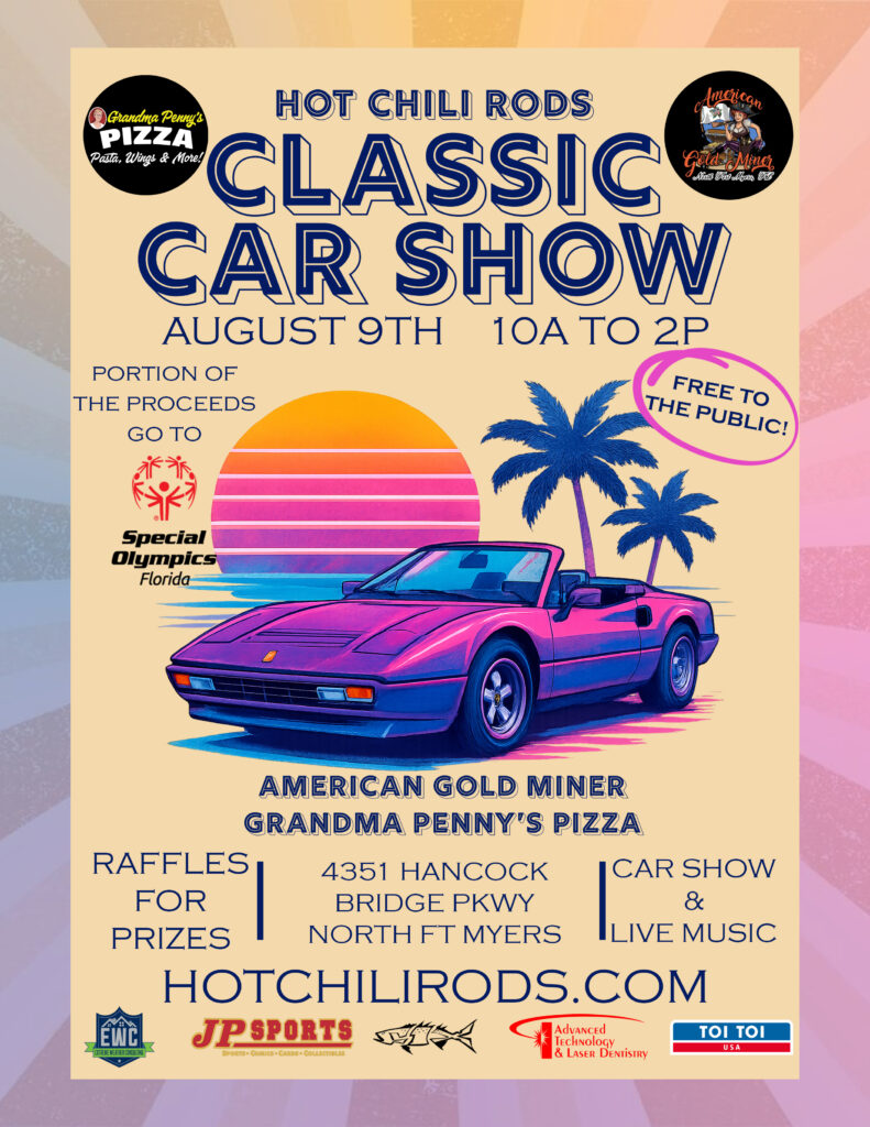 car show in fort myers florida on august 9