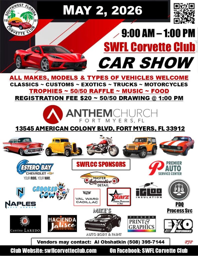 car show in fort myers florida on mary 2