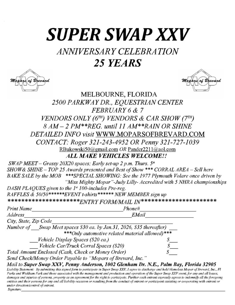 car show swap meet in melbourne florida on february 6 7