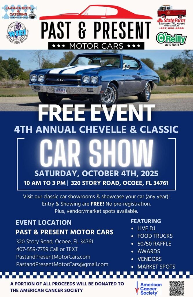 car show in ocoee florida on october 4