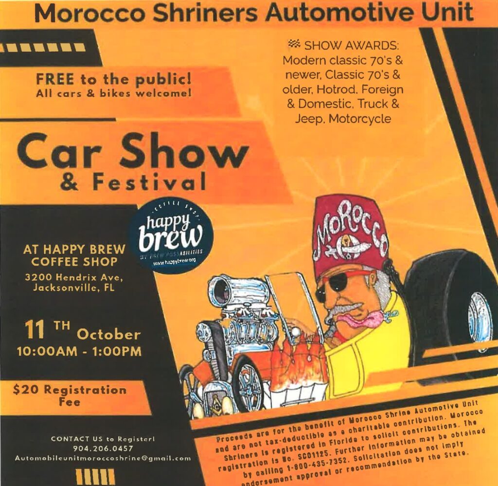 car show in jacksonville florida on october 11