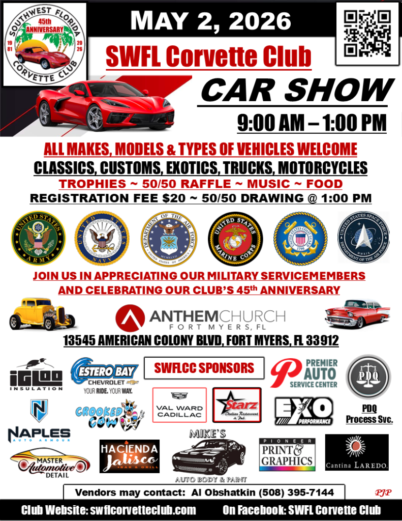 car show in fort myers florida on may 2