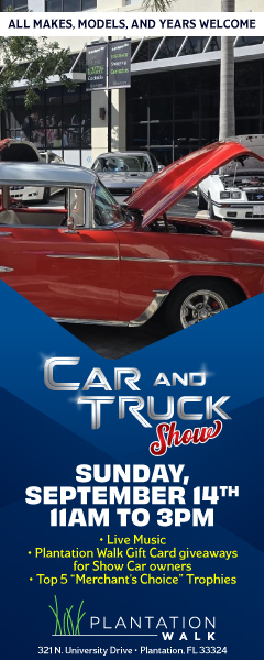 car show in plantation florida on september 14
