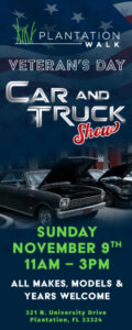 car show in plantation florida on november 9