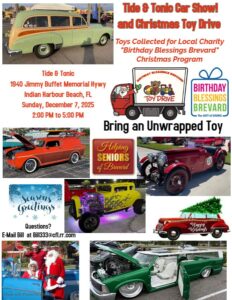 car show in indian harbor beach florida on decmeber 7