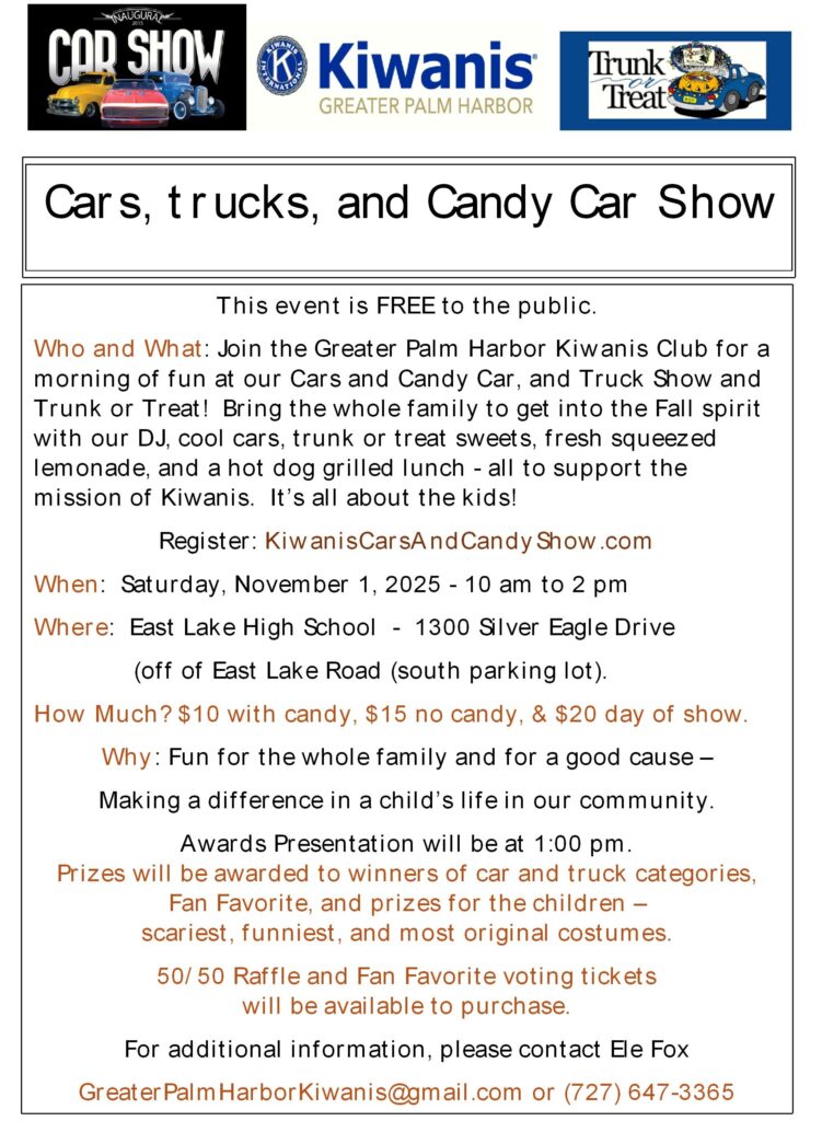 car show in tarpon springs florida on november 1