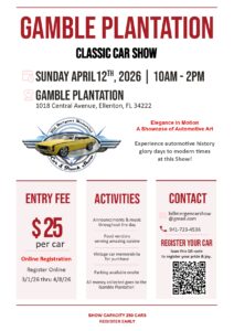 car show in ellenton florida on april 12