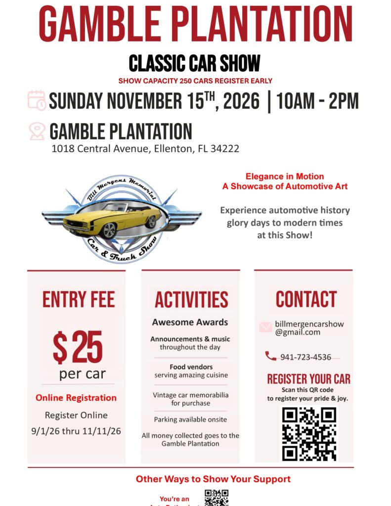 car show in ellenton florida on november 15