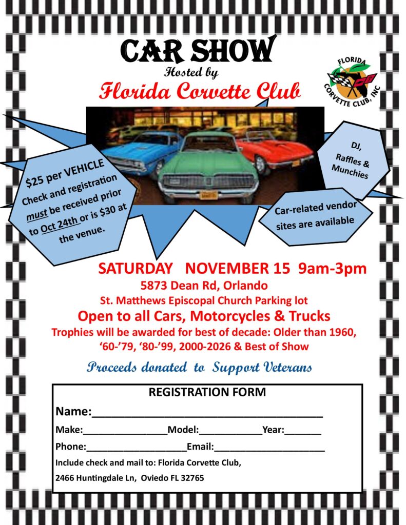 car show in orlando florida on november 15