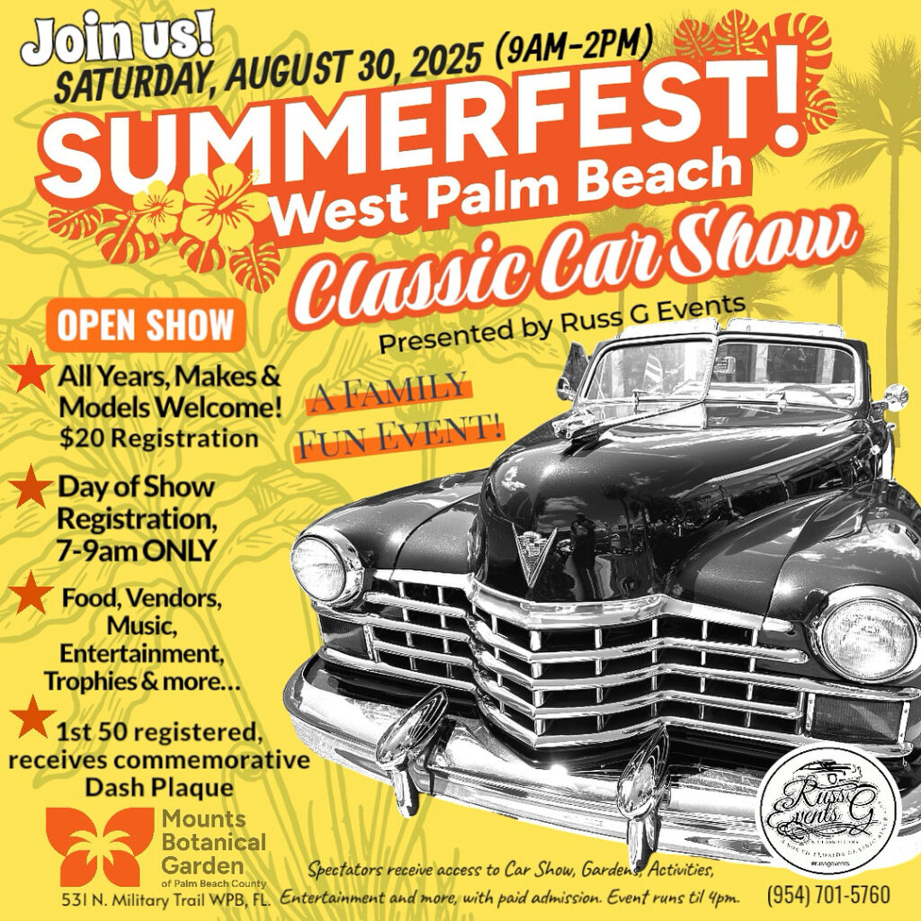 car show in west palm beach florida on august 30