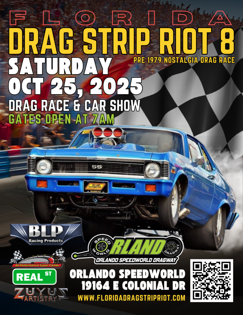 car show drag racing in orlando florida on october 25