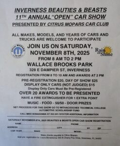 car show in inverness florida on november 8