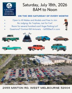 car show in melbourne florida on july 18