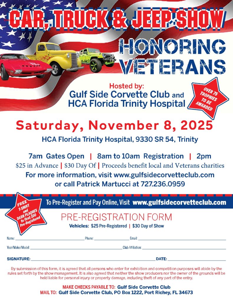 car show in trinity florida on november 8