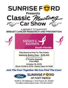 mustang car show in fort pierce florida on october 18