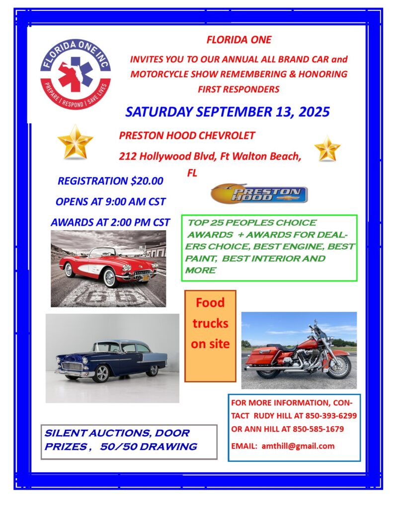 car show in fort walton beach florida on september 13