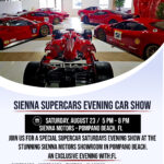 car show in pompano beach florida on august 23