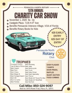 car show in pensacola florida on november 1