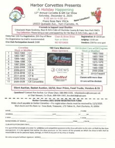 corvette gm car show in port charlotte florida on december 6
