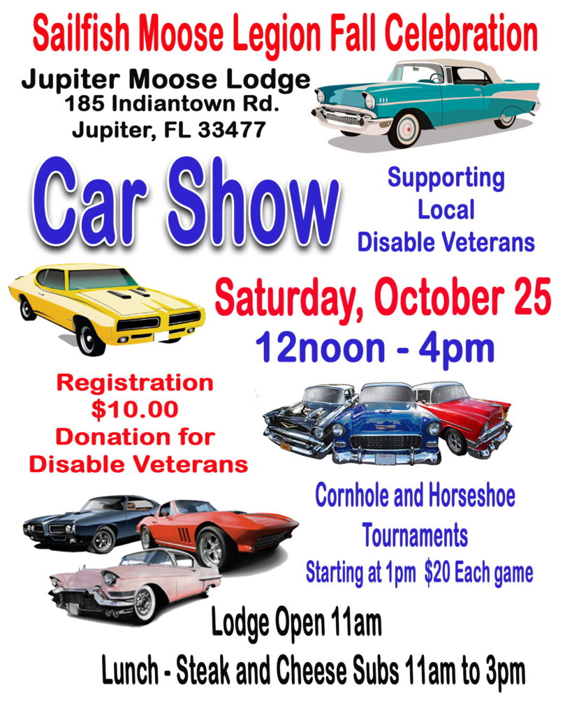 car show in jupiter florida on october 25