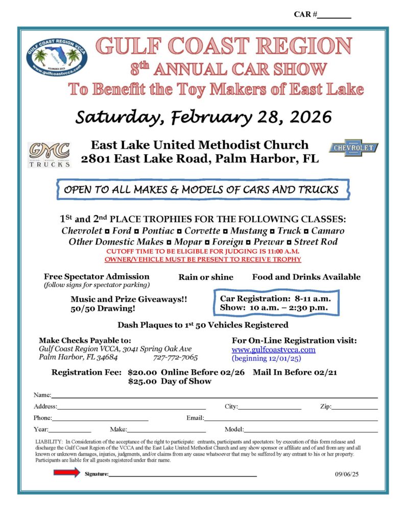 car show in palm harbor florida on february 28