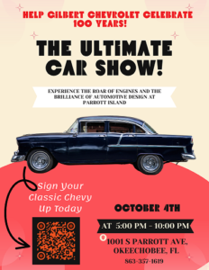 car show in Okeechobee florida on october 4