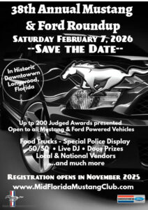 mustang ford shelby car show in longwood florida on february 7