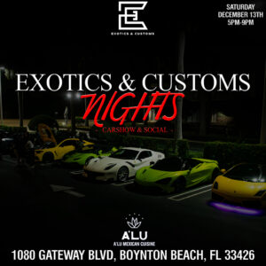 car show in boynton beach florida on december 13