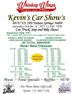 car show in tarpon springs florida on october 4