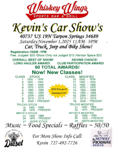 car show in tarpon springs florida on november 1
