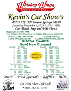 car show in tarpon springs florida on december 6