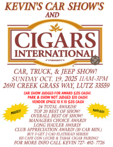 car show in lutz florida on october 19