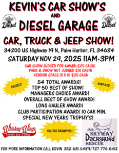 car show in palm harbor florida on november 29
