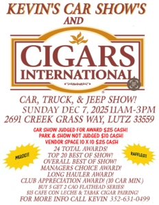 car show in lutz florida on december 7