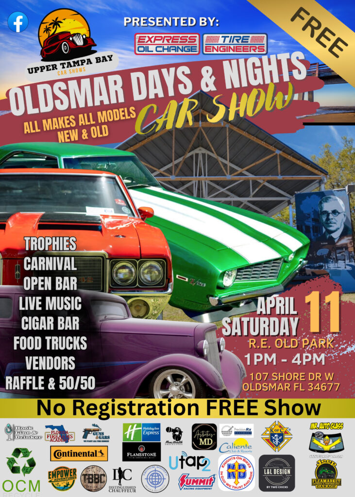 car show in oldsmar florida on april 11