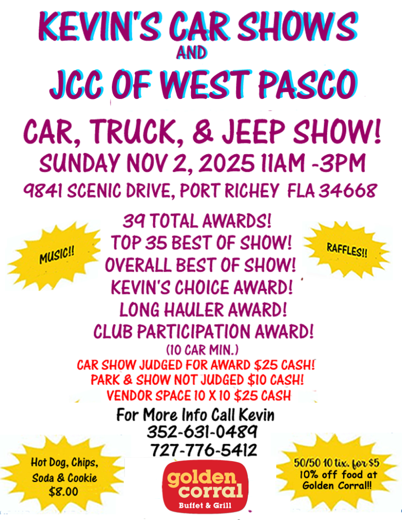 car show in port richey florida on november 2