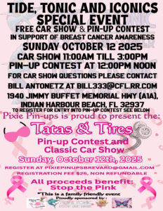 car show in indian harbour beach florida on october 12