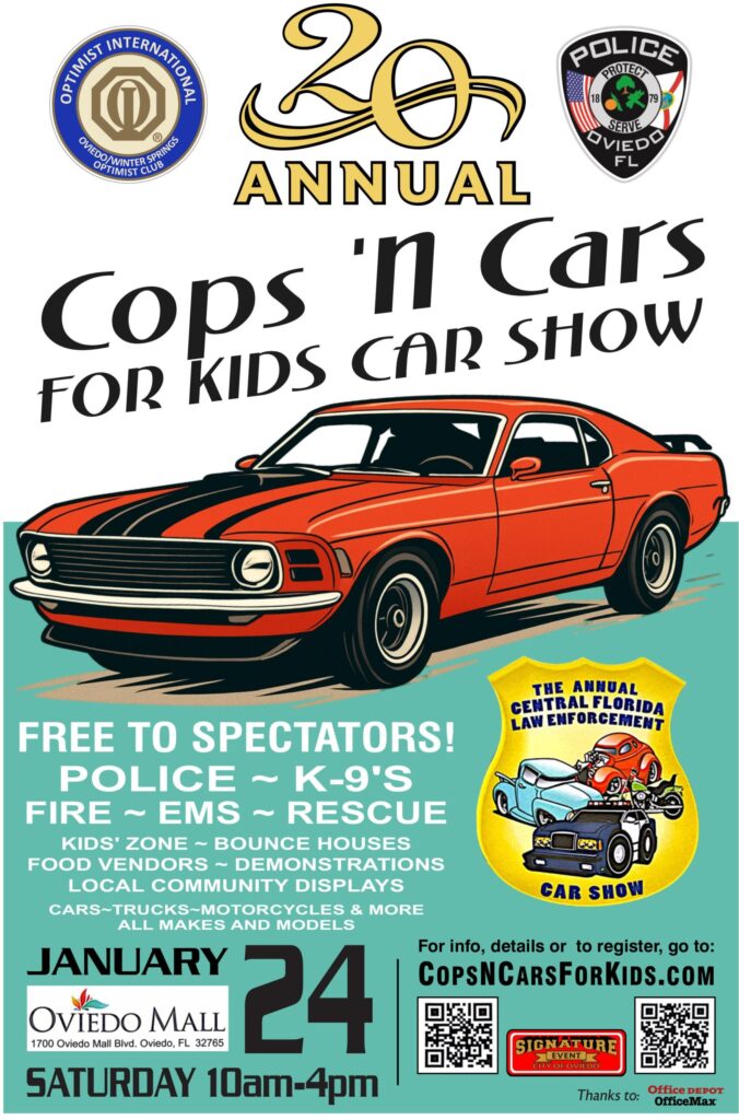 car show in oviedo florida on january 24