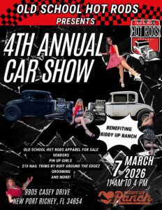 car show in new port richey florida on march 7