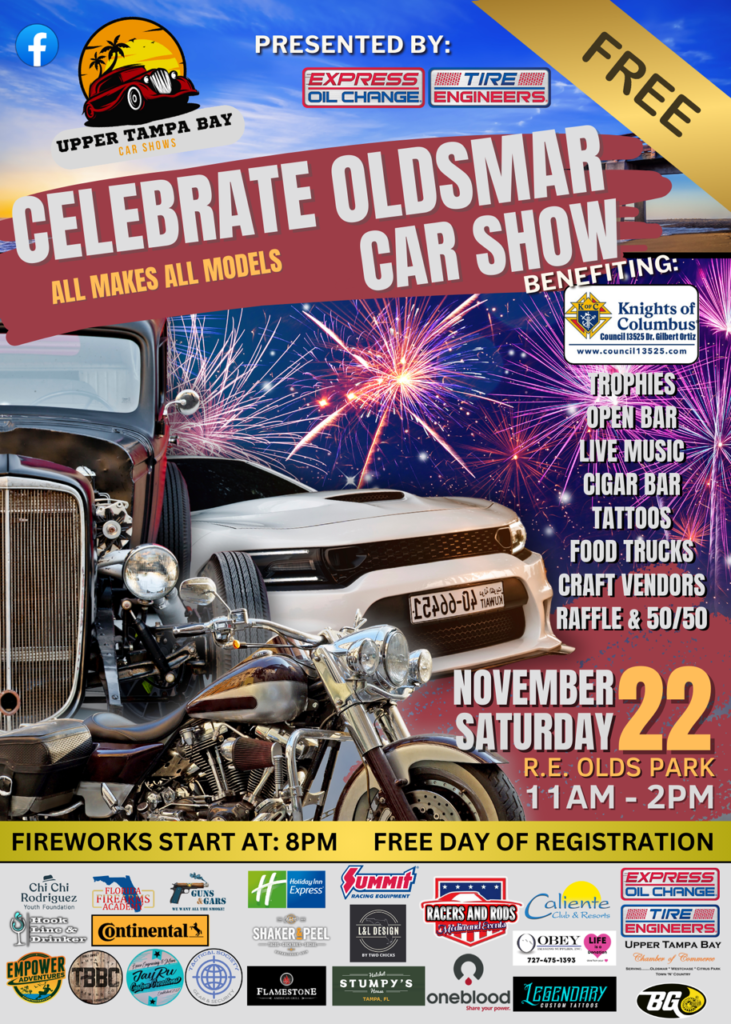 car show in oldsmar florida on november 22