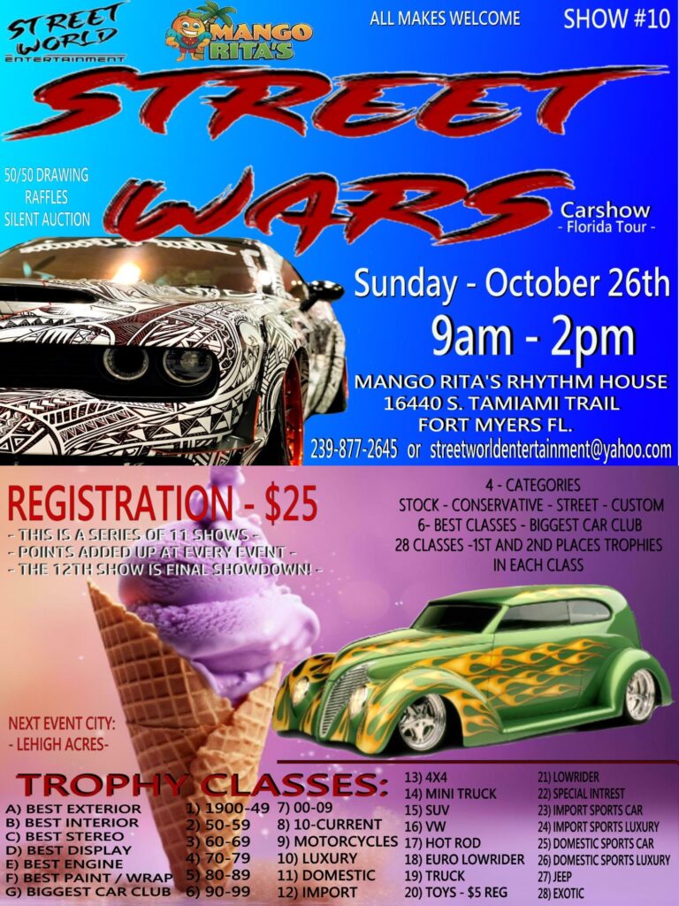 car show in fort myers florida on october 26
